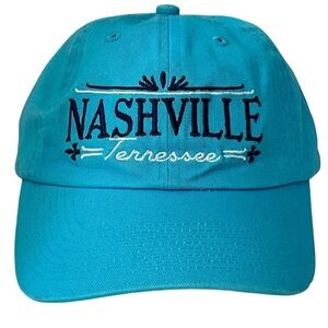 Nashville Women's Adjustable Teal Blue Ball Cap by Fahrenheit